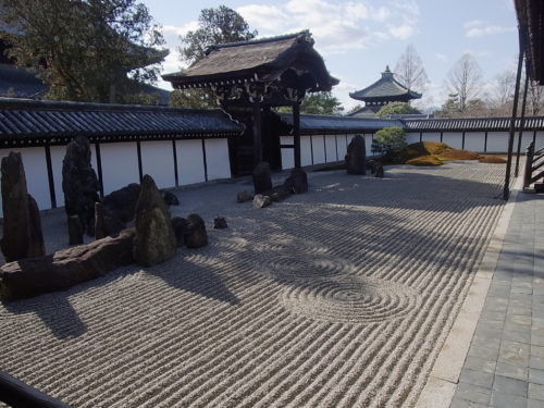 庭園について考察してみる：冬の京都　東福寺本坊庭園